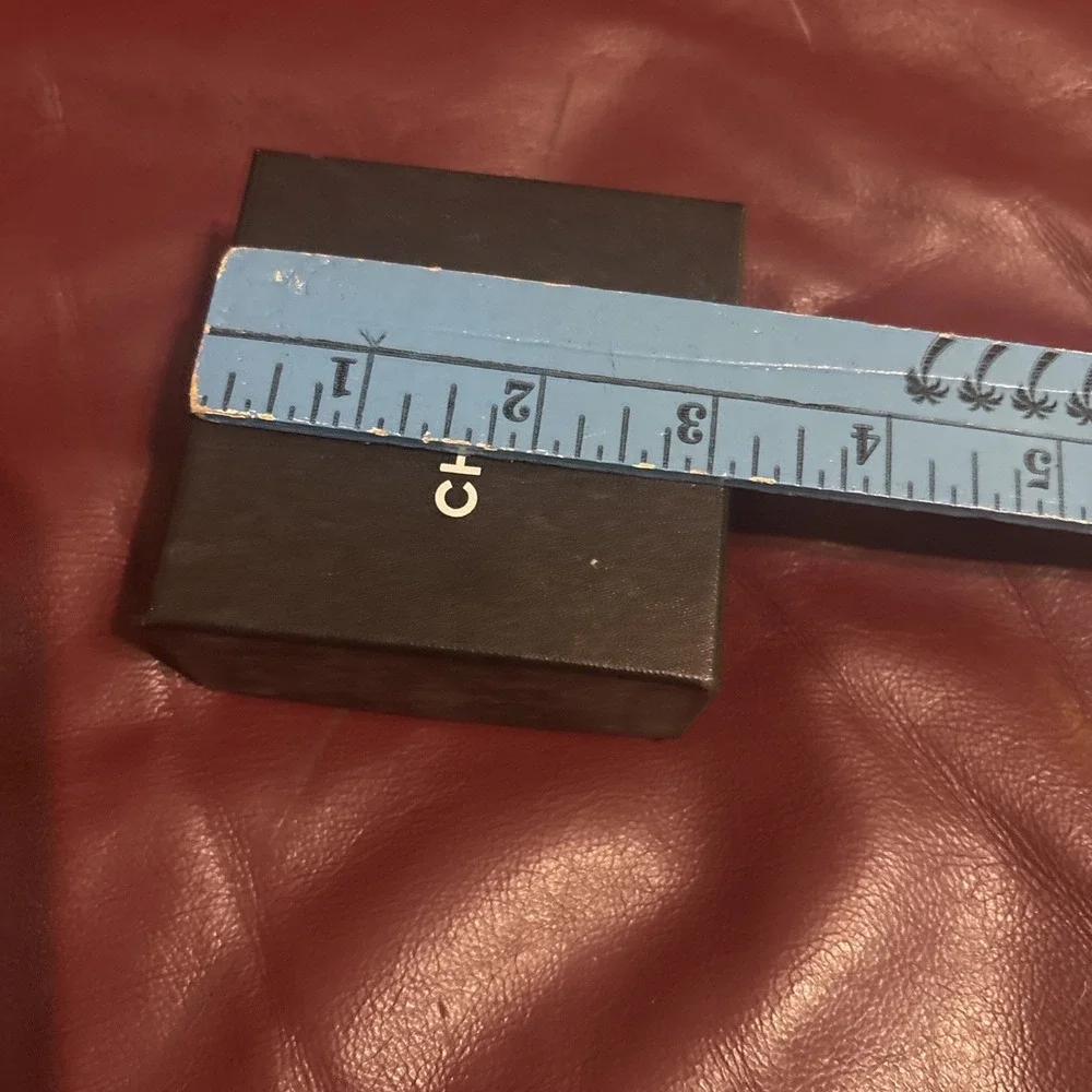 Chanel Authentic EMPTY‎ Small Black Storage Gift Box with and White Ribbon